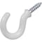 Hillman OOK Small Vinyl Coated White Steel 7/8 in. L Cup Hook 1 lb 4 pk 534106 - alternate 1